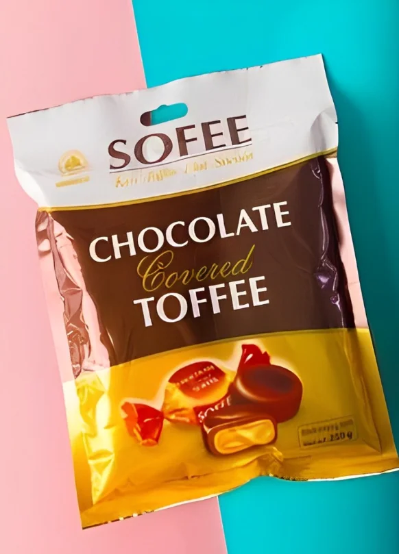 hot selling Chocolate covered toffee hot product candy SOFEE brand HaiHa Confectionery since 1960