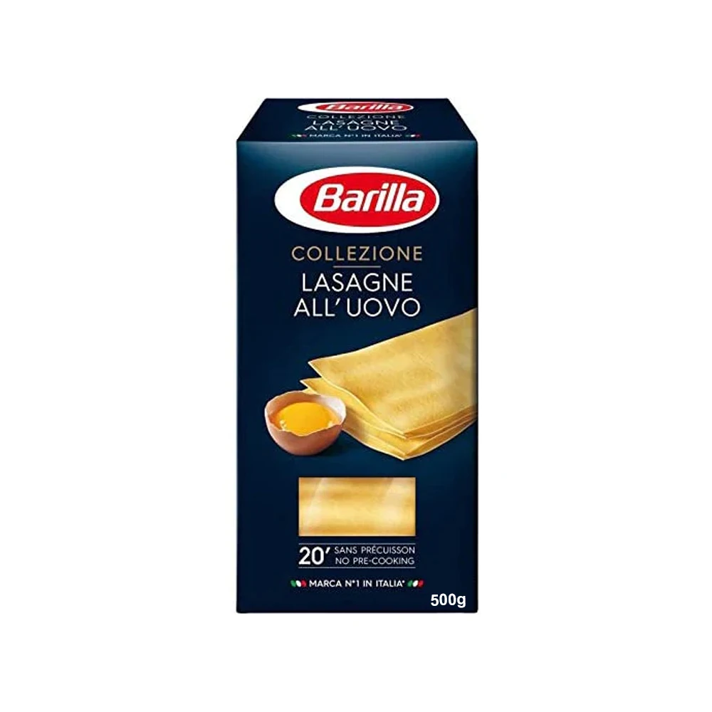 Italian Elegance Unleashed Barilla Lasagne AllUovo 500g - Premium Angel Hair Pasta for Culinary Perfection