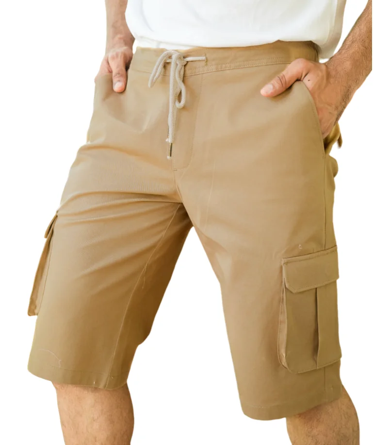 Мужские уличные шорты из смесового хлопка и полиэстера длина до колена доступны различные размеры цвета