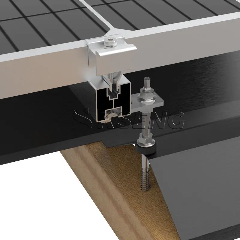 solar mounting rail waterproof solar mount aluminum rail roofing solar panel mounting bracket roof rail