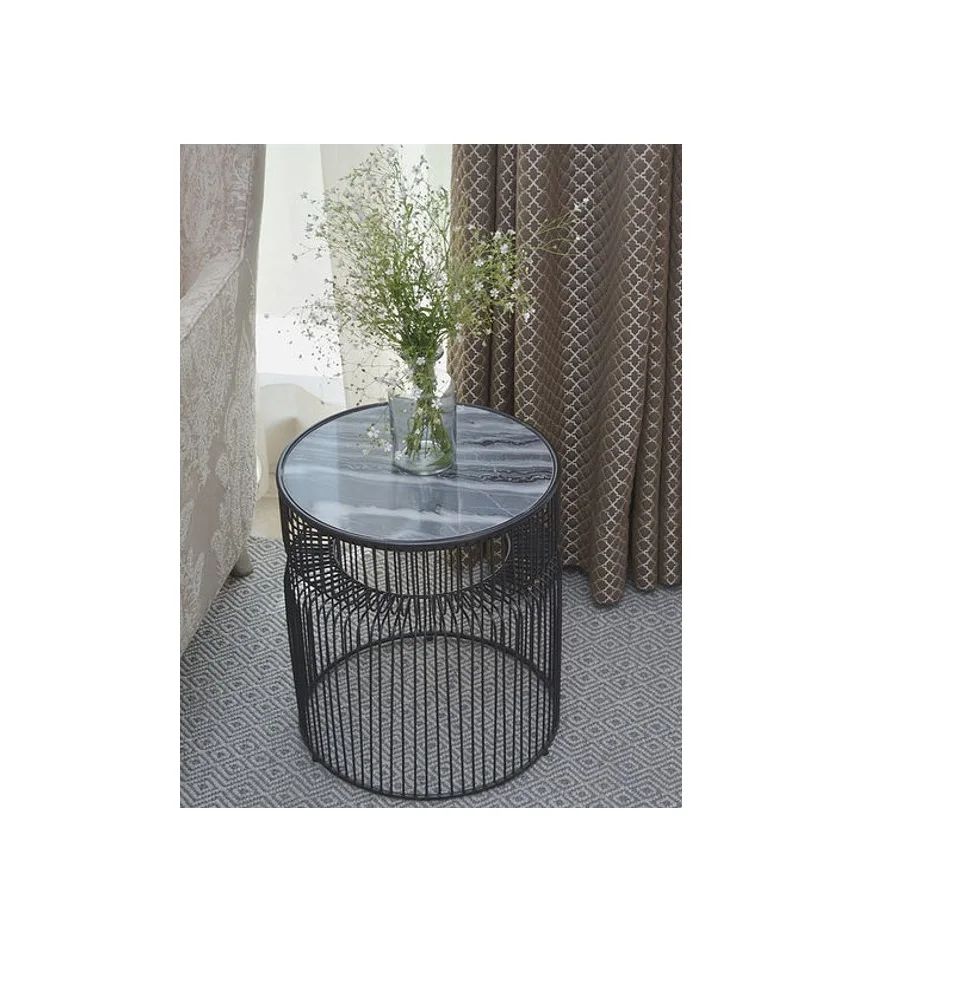 Marble and iron Modern modern livings room furniture home decorative tables various color coffee tables