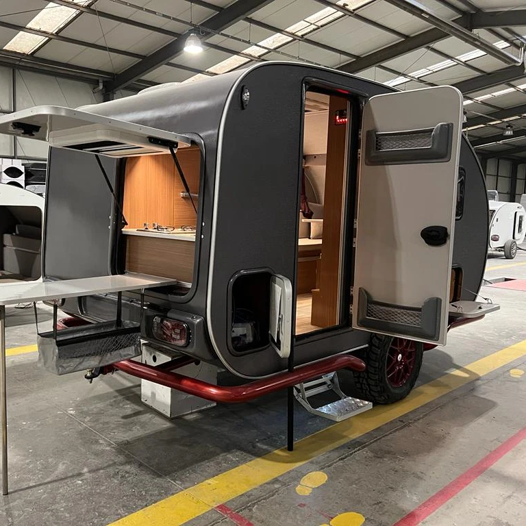 AU Standard Offroad Small Camper Trailer Teardrop Caravan Caretta  Safari sahra UAE standards Basoglu