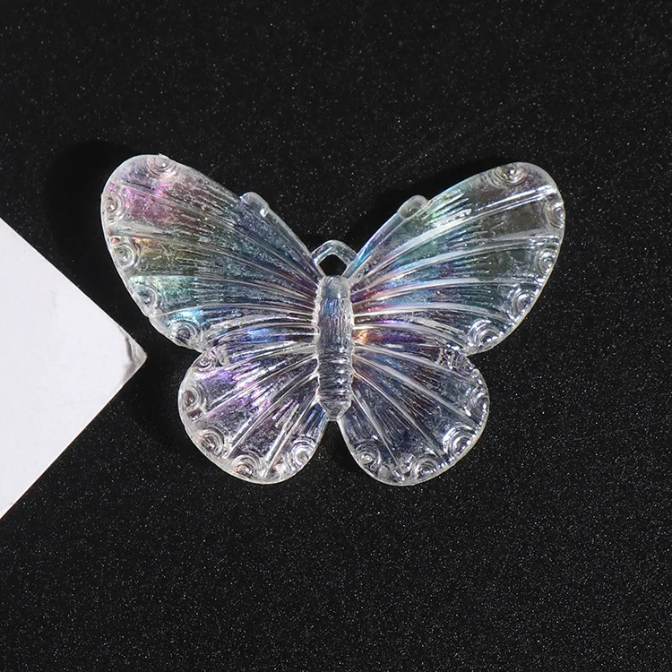 AB plating butterfly Stand Resin Molds Silicone Jewelry Resin Flatback Cabochon Accessories Accessories DIY