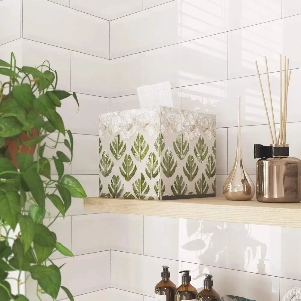 Durable Colorful OEM/ODM Decoration Home Using Wholesale Amazon Hot Product napkin box Lacquered Paper Box Made In Vietnam