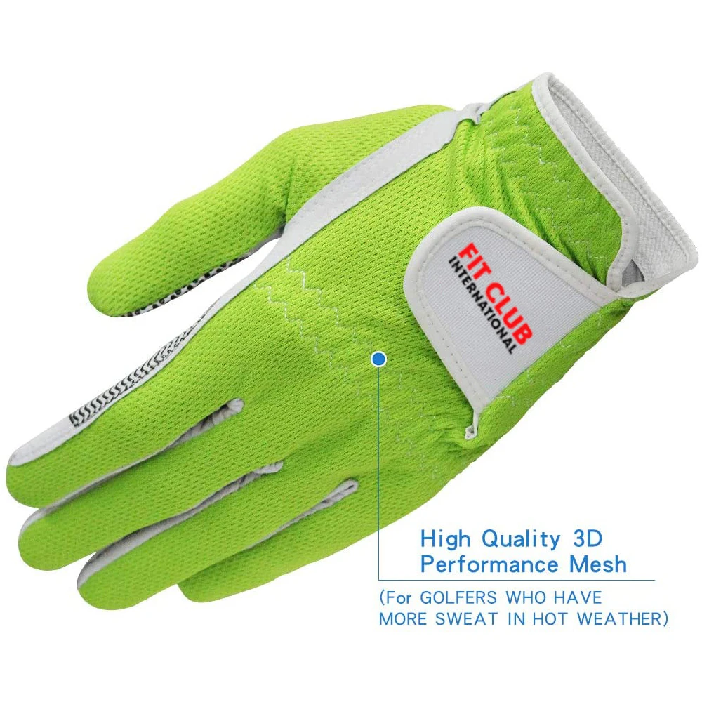Best Quality Golf Gloves Hot, Wet Weather No Sweat Non-Slip Patterned Quality Material Fit Size Golf Gloves