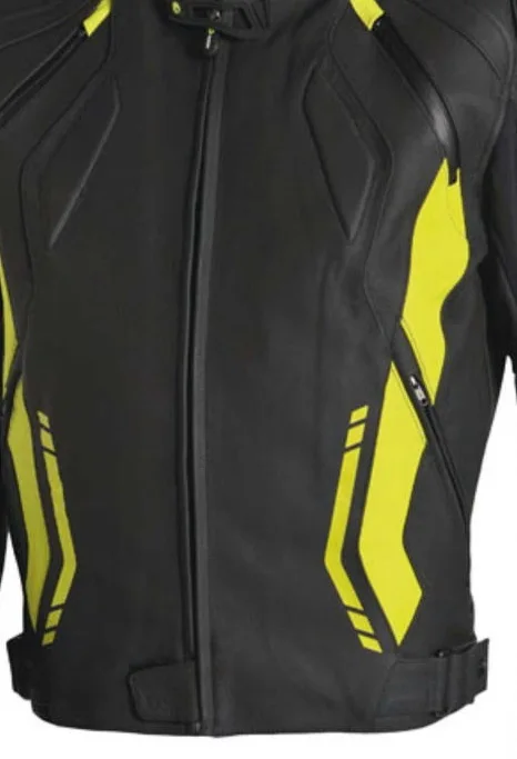 Breathable Design Summer 100% Leather Material Full Sleeves Motorcycle Racing Jacket Custom Logo Motorbike Leather Jacket