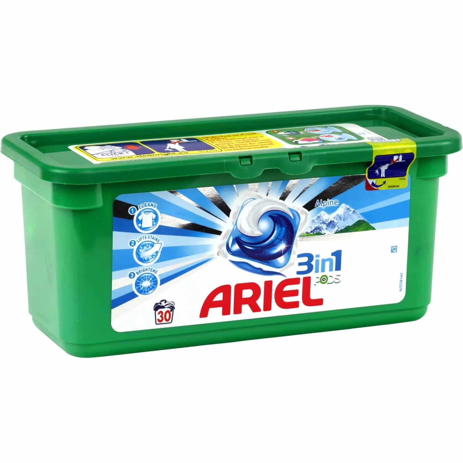 High Quality Ariel 3 in 1 Mountain Spring Washing Gel Capsules for Discount Price