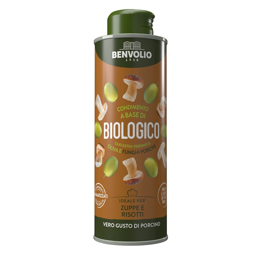 BENVOLIO 1938 ORGANIC PORCINI MUSHROOMS INFUSED EXTRA VIRGIN OLIVE OIL 6X250ml HIGH QUALITY FLAVOURED PORCINI OIL