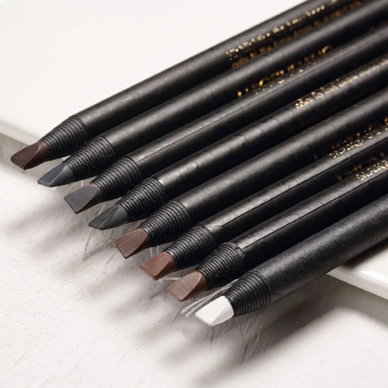 Oem Low Moq Duckbill Peel Off Waterproof Wood Microblading Tools Tattoo Brow Eyebrow Pencil For Pmu And Permanent Makeup
