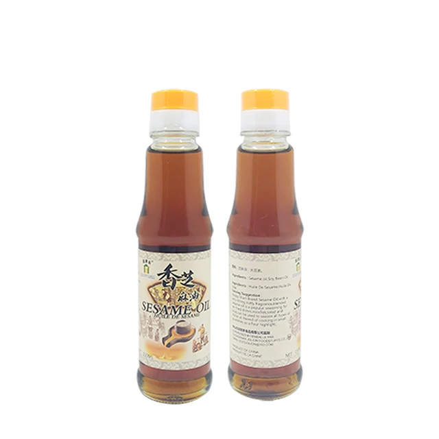 100% Pure Sesame Oil Finishing Oil Drizzle Overcooked Dishes (630ml x 12 bottles) Bulk Sesame Oil Sale For Supermarket