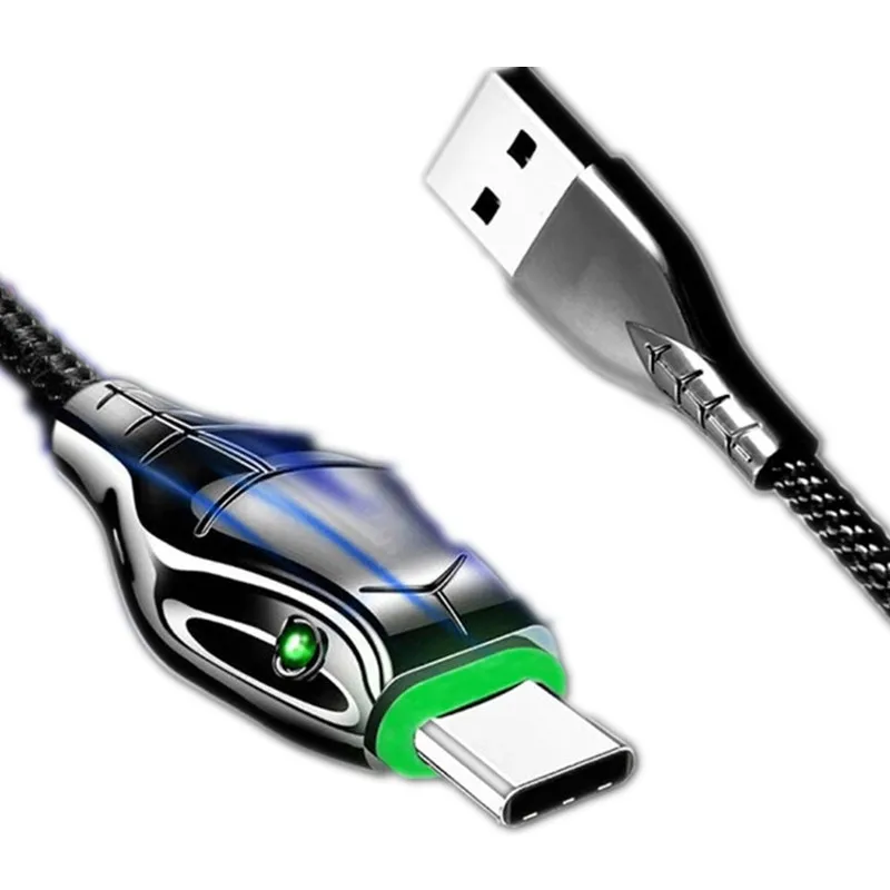 Manufacturer type c cable fast charging iphone 3amp cable black fast charging power bank