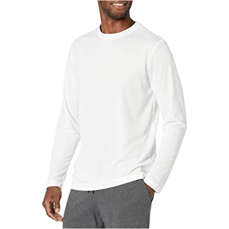 Men Regular Fit Basic Lightweight Customized Quality  Long Sleeve Pullover T Shirt For Men