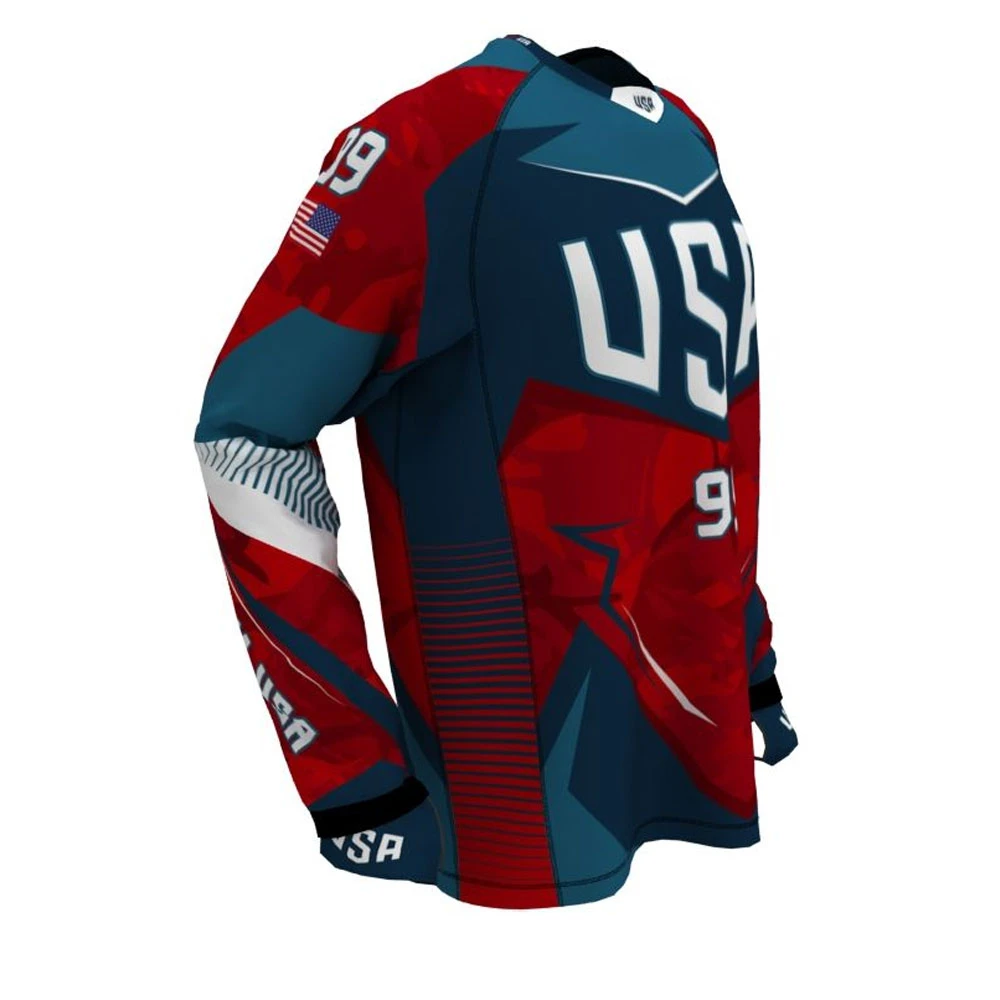 Light Weight Breathable Full Sleeve Sublimation Paintball Jersey Private Label Customer Demand Paintball Jersey