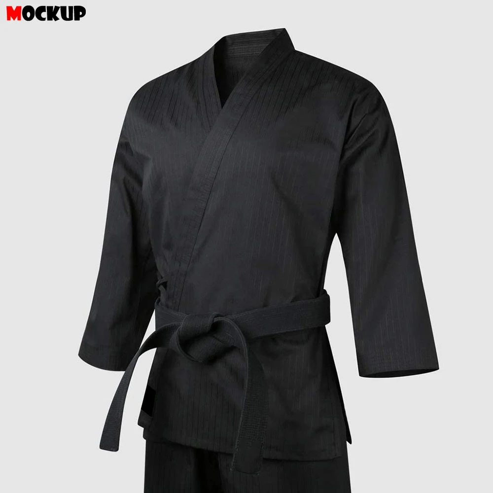 Martial Arts Karate Elastic Drawstring Taekwondo Uniform for Kids & Adult Lightweight Student Gi with Belt