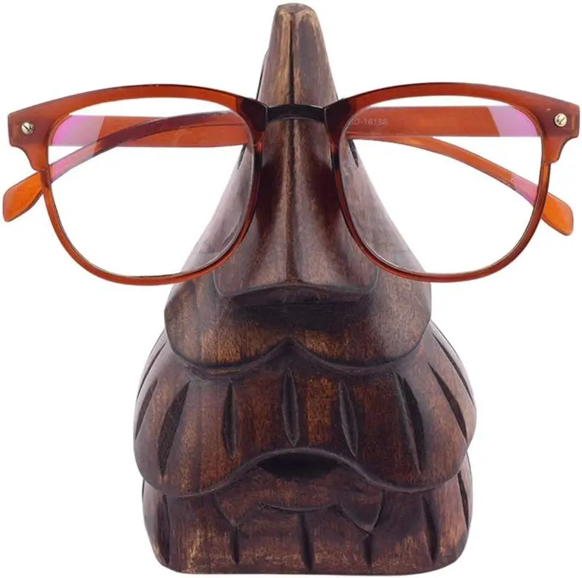 Handcrafted Wooden Eyeglass Holder Elegant Spectacle Display Stand for Home Decor, Perfect for Organizing and Showcasing