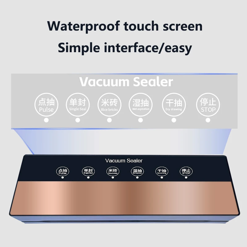 Custom Wholesale Mini Vacuum Packing Machine Food Bag sealer Kitchen Vacuum Sealer Machine Vacuum Food Sealers with Cutter