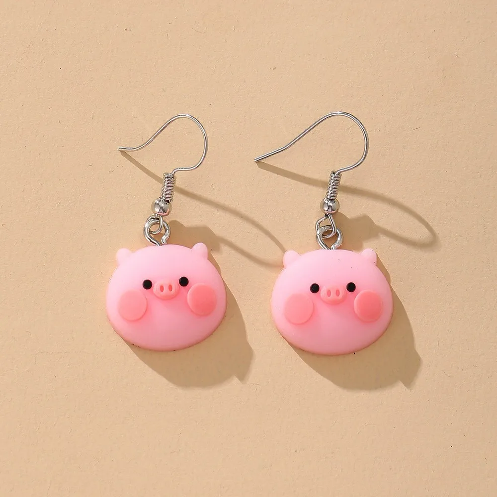Fun Weird Cute Earrings for Women Cute Kawaii Dangle Earrings Aesthetic Duck Frog Pig Butterfly Animals Earrings AM1341003