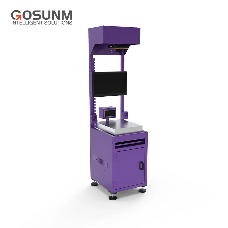 DWS Dimensioning weighing System with dynamic Weight scale DWS with barcode reader scanner