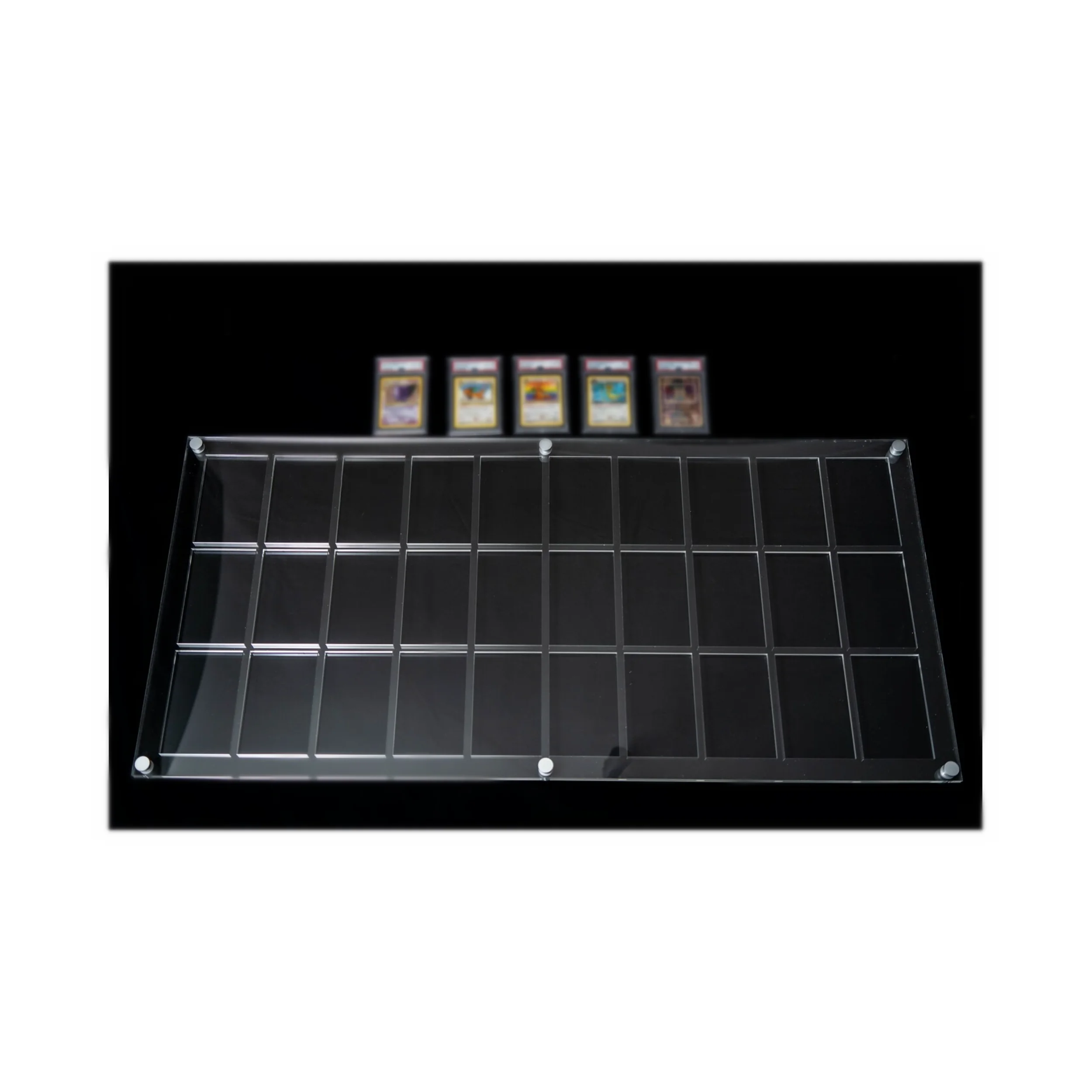 UV pro pmma/ lucite/оргстекло/акриловая S-G-C рамка для карты дисплей вмещает 30 плит Бейсбольные Карточки
