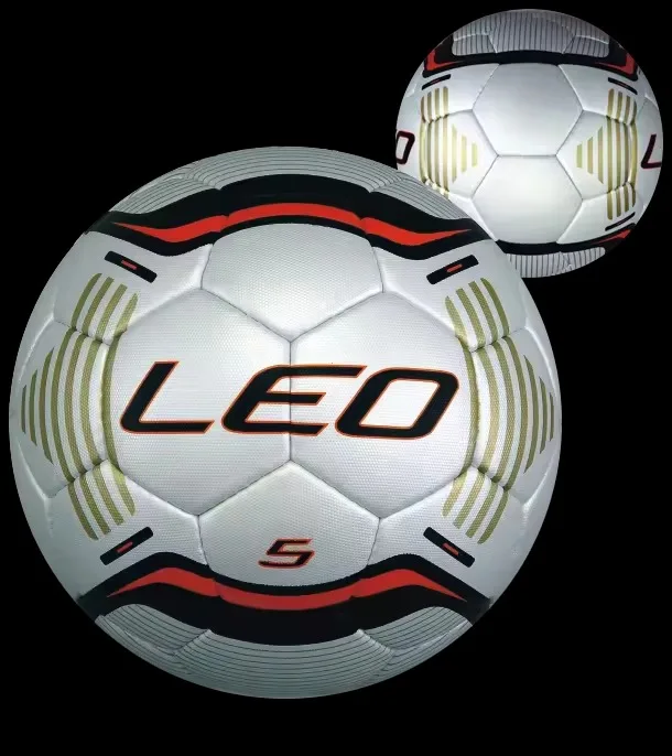 Recent LEO High Quality pro Soccer Balls hand stitched 100 percent PU 4 layers Pure latex bladder with leak proof valve