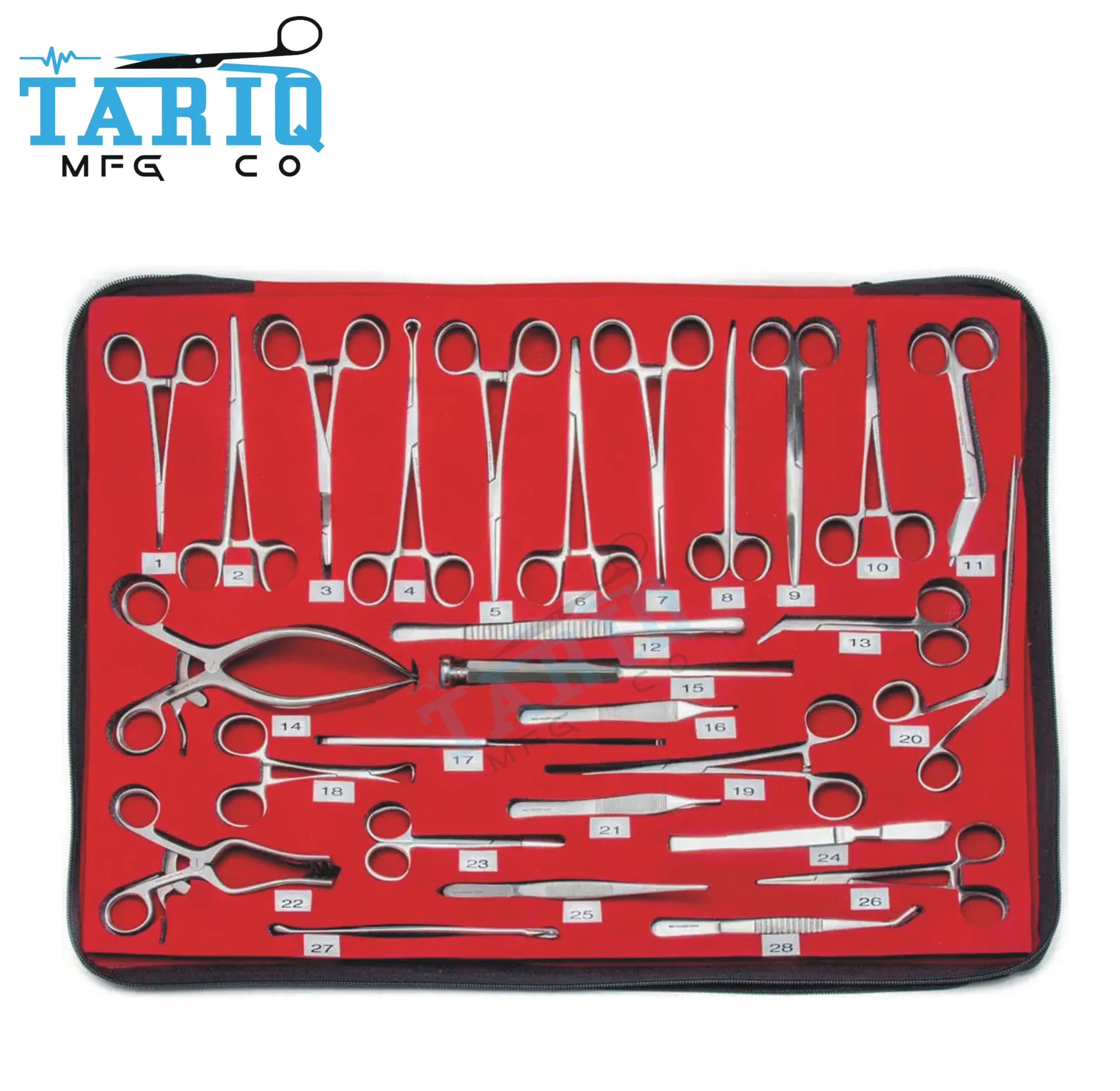 High Quality New Arrival 28 pcs General Surgery Veterinary Tech Surgical Instrument Kit