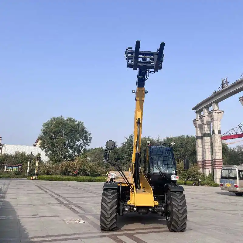 Euro 5 diesel engine telescopic handler with 7 metre boom heave 3 ton load telescopic forklift 4WD telehandler