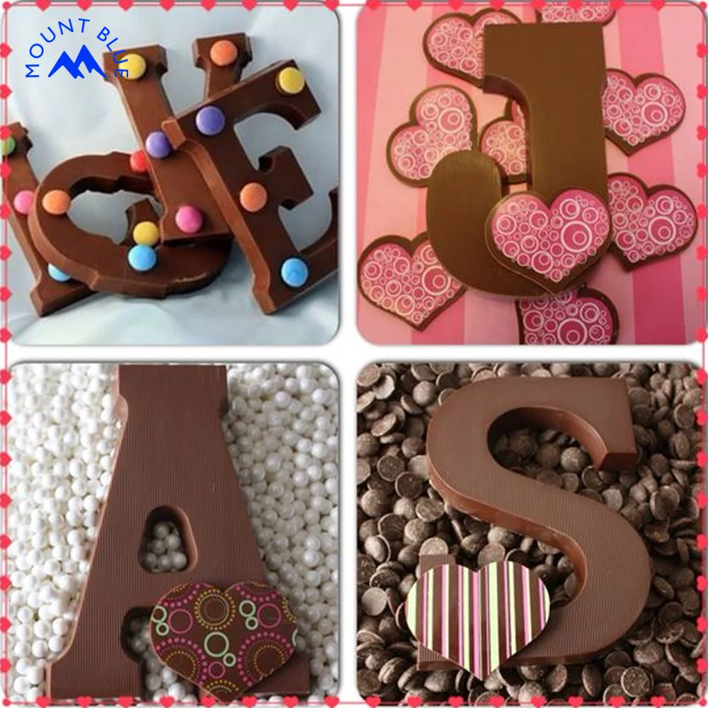 Manufacture Decorated Alphabet Chocolate Custom Chocolate Alphabet Candy