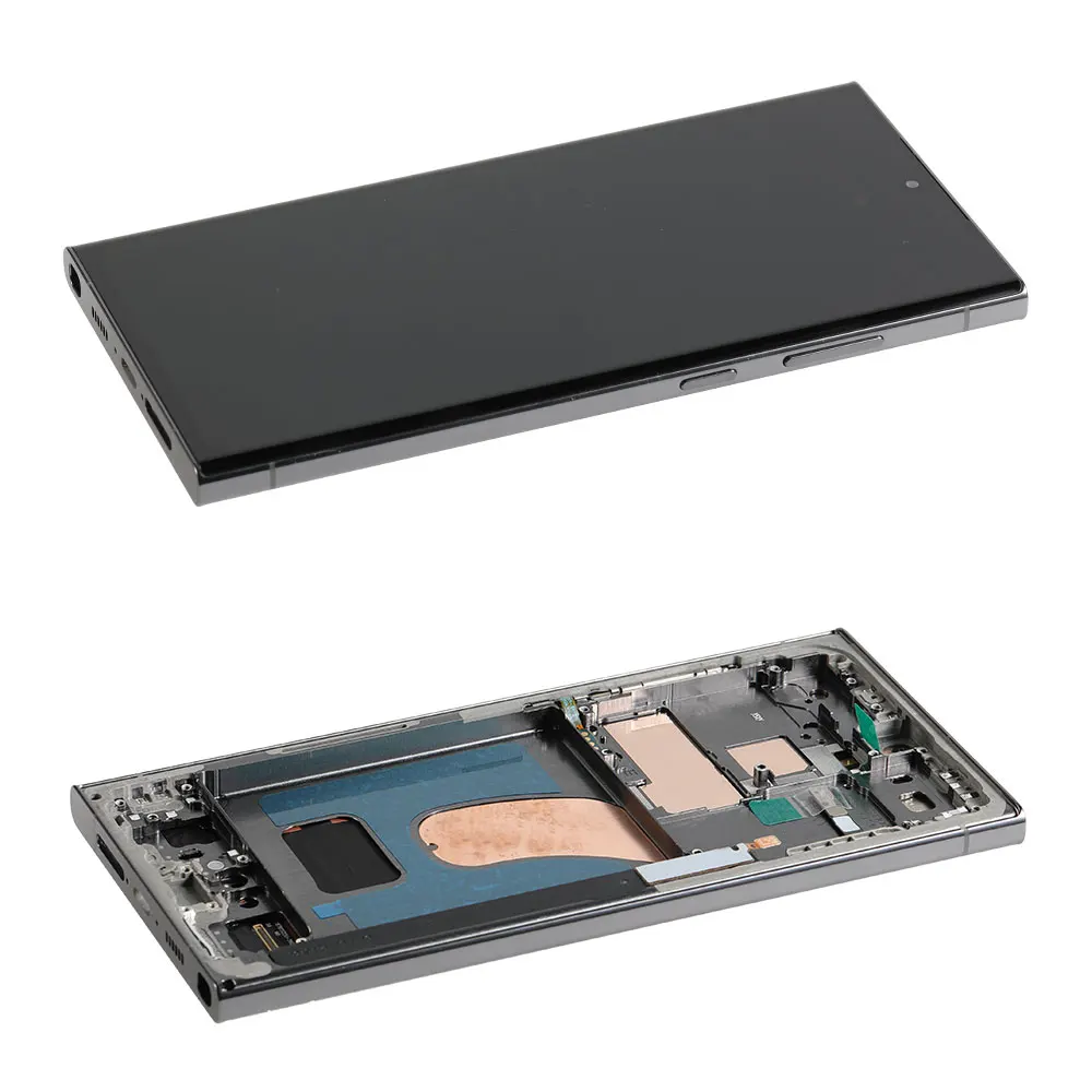 Wholesaler Mobile Phone LCDs Super OLED Screen for Samsung S23 Ultra Support Fingerprint Display