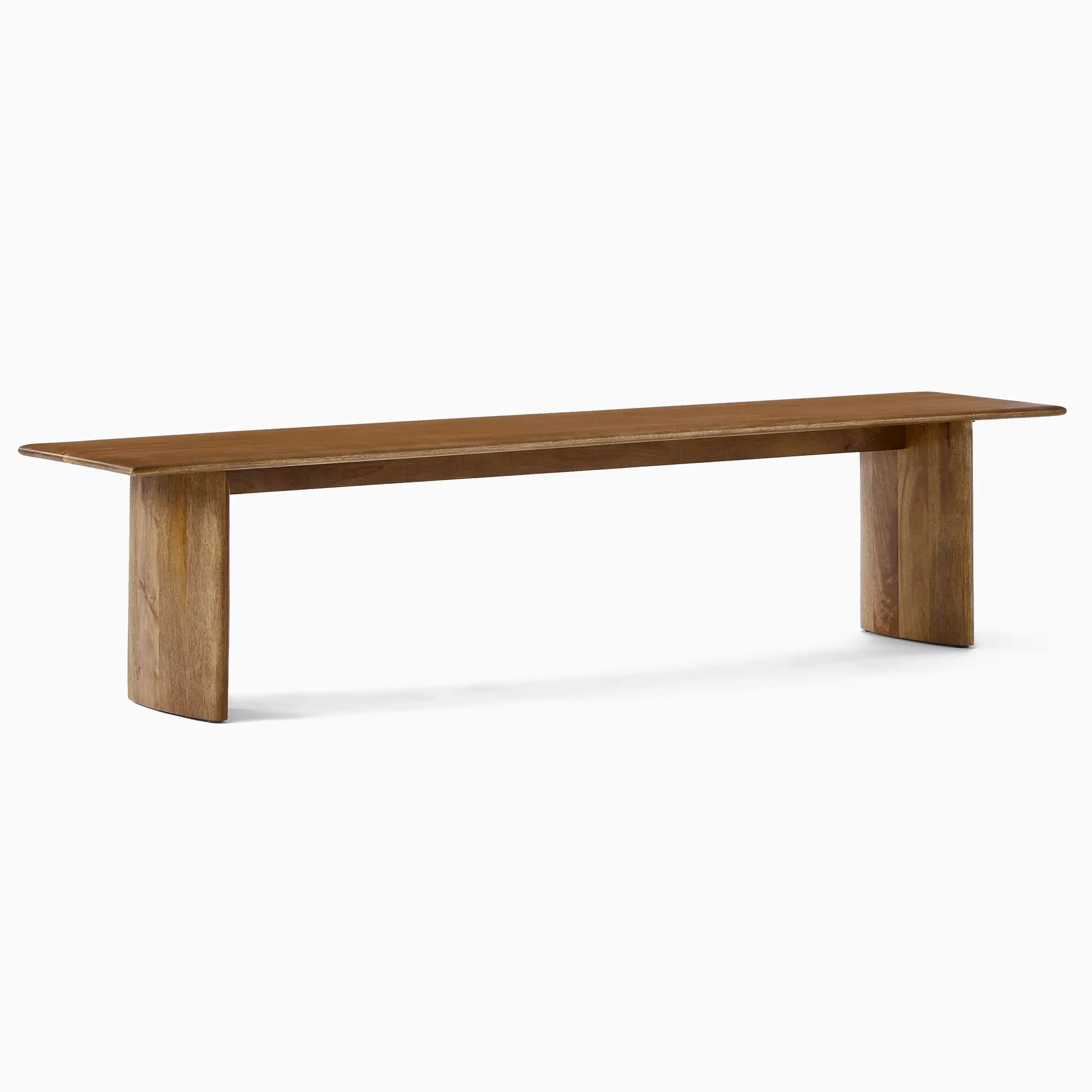 Wooden Dining Bench Dining Room Furniture with Natural Warm Finish Exposed Beautiful Wood Texture Customize Size and Color
