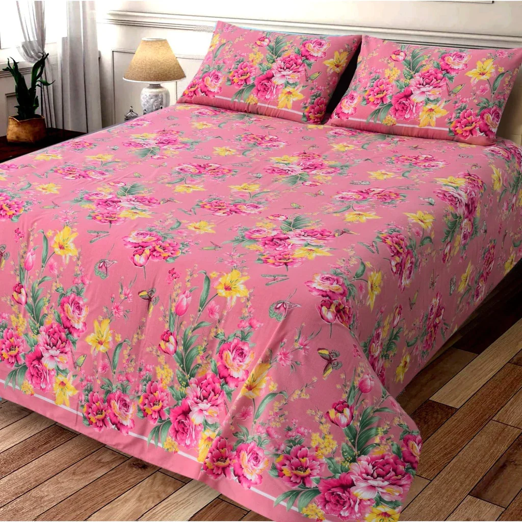 Factory Direct Bedding Floral King 4 Piece  Bedding Brushed Microfiber 3d Printed Shrinkage Fade Resistant 4 pcs Bed Sheets Set