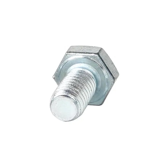 Chinese factory inventory full thread metric external hex head bolt M8 grade 8.8 blue white zinc High quality hex bolts