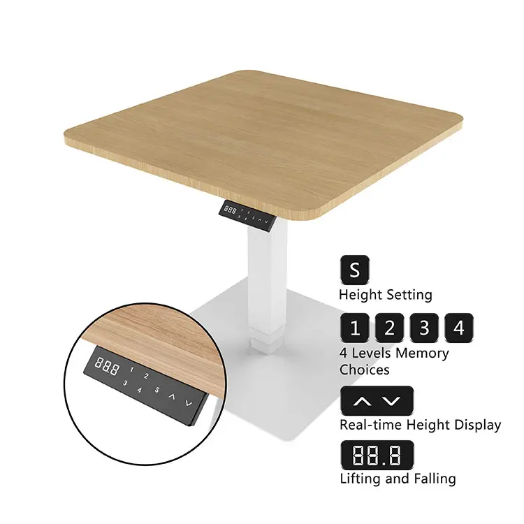Lifting Adjustable Smart Desk Coffee Table Height Adjustable Bed Snack Sofa Side Table Laptop Sit To Stand Desk With Wheels