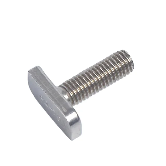 M8 x 20mm Carbon Steel T Slot Bolt with Hammer Head T-Bolt T Type Screw-ANSI ASME & GB Standard for Building Applications