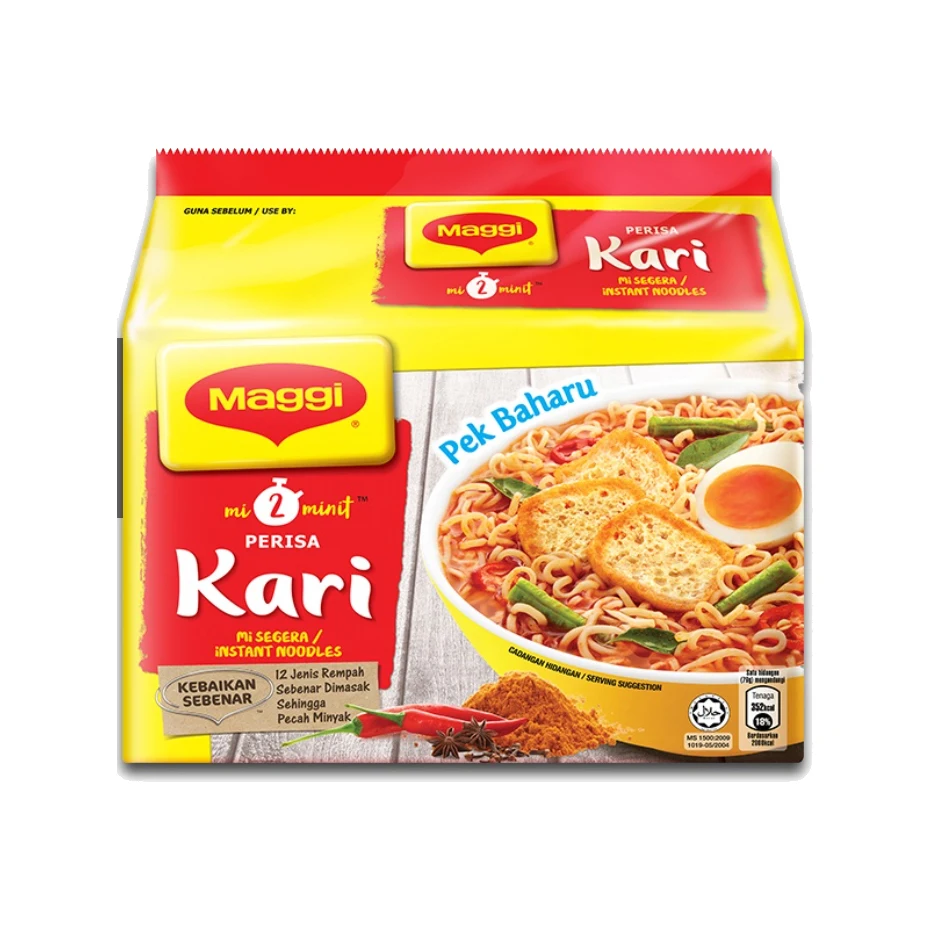 Лапша быстрого приготовления Maggi 2-Minn Карри 79 Г x 5s 12