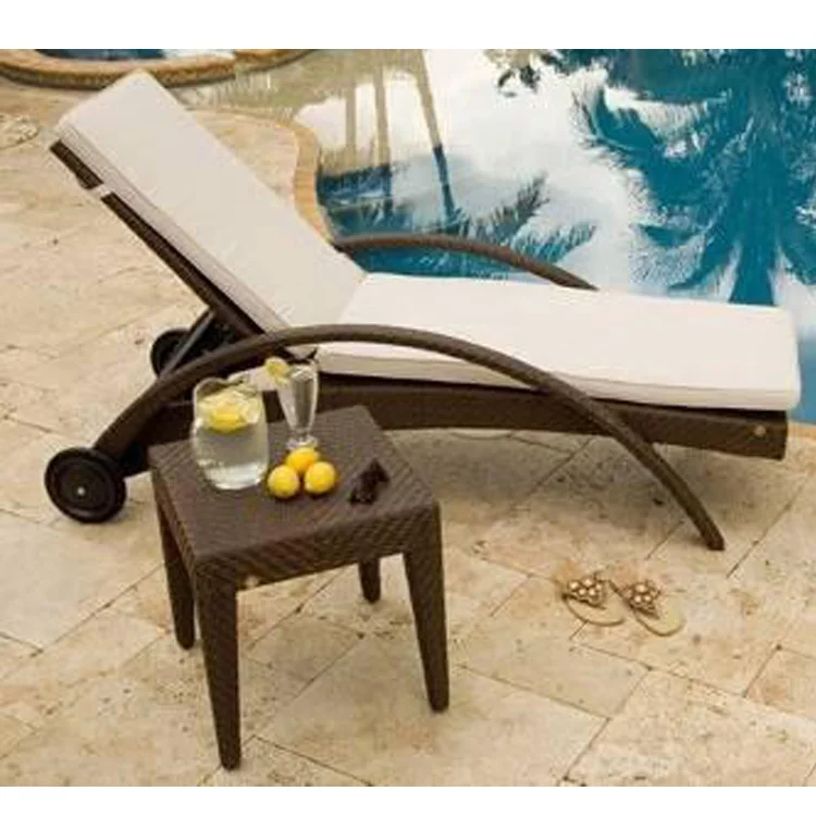 Comfortable Outdoor Lounge Chairs for Pool Shelf Sun Lounger Set Outdoor Pool Furniture Chaise Lounge Chaise Lounge with Wheels