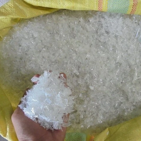 Горячая стирка 100% чистые ПЭТ бутылки скребок/ПЭТ хлопья белого цвета по очень хорошей