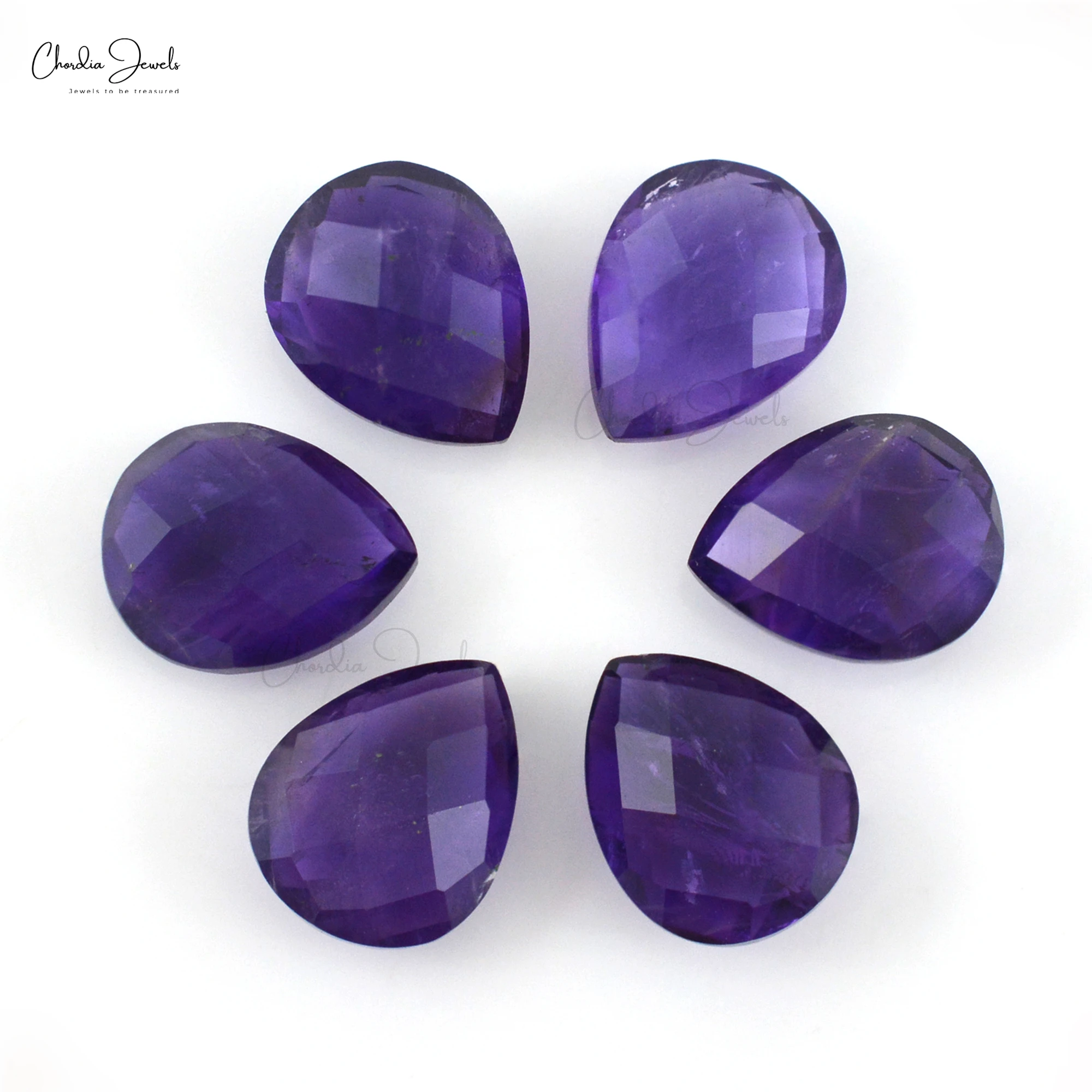 Top Seller 14.48 Ct AAA Natural African Amethyst Faceted Pear Briolette Calibrated Loose Jewelry Making Gemstone Wholesale Price