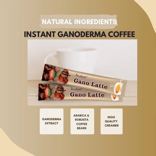 Премиум Рейши экстракт растворимого кофе Ganoderma мягкий вкус крем шоколад сахар сублимированный Халяль сертифицированная коробка для сыпучих