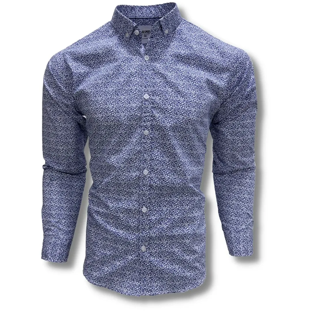 Cotton Pique Custom your own Designs Long Sleeves Dress Shirts for Men Luxury Quality Vietnam Manufacturer