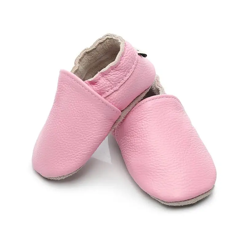 Hot Pink Leather Baby Moccasins Handmade Tassels Soft Sole Non Slip Baby Toddler New-born Shoes Lace up Kids Size T-straps Shoes