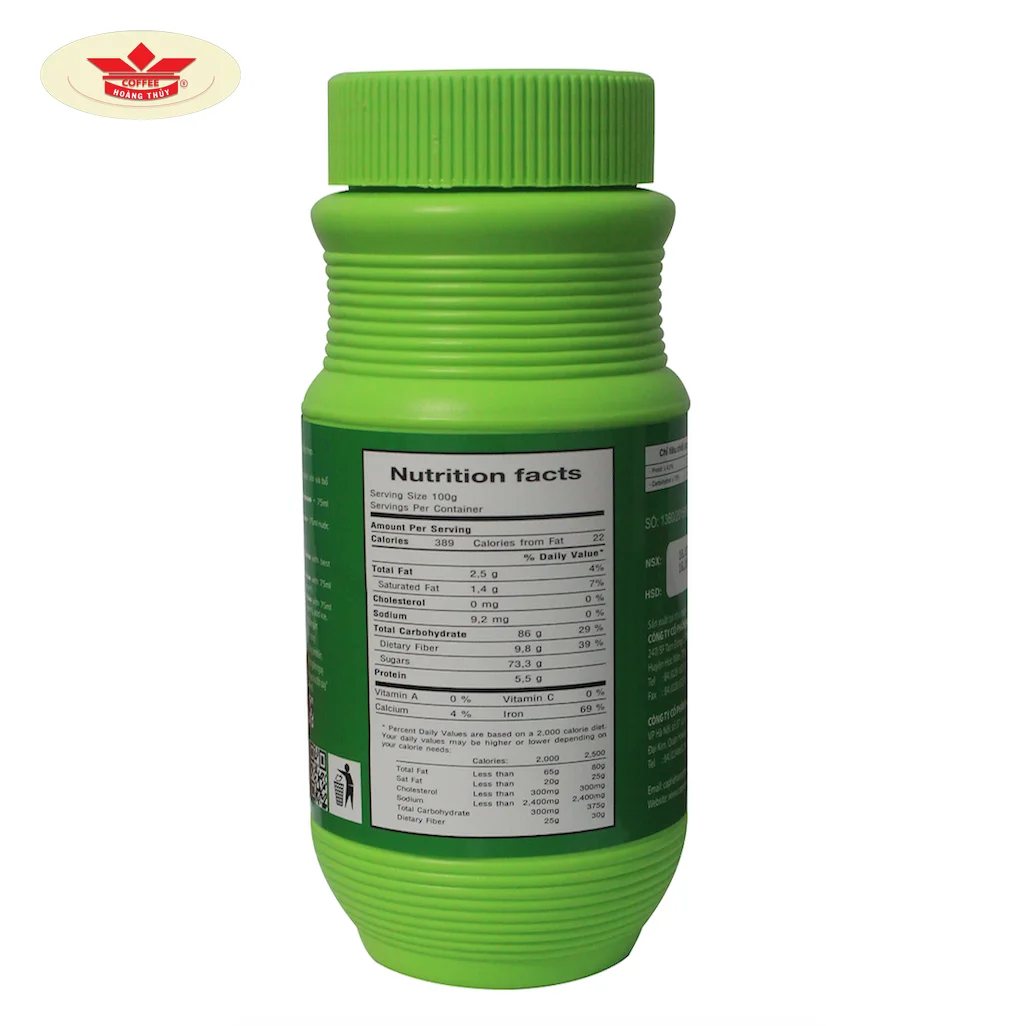 Top Wholesale Light Green Jar Best selling 06 MARIO COCOA 3 in 1 500gram/jar 65% Cocoa Vietnamese typical taste Instant Cocoa