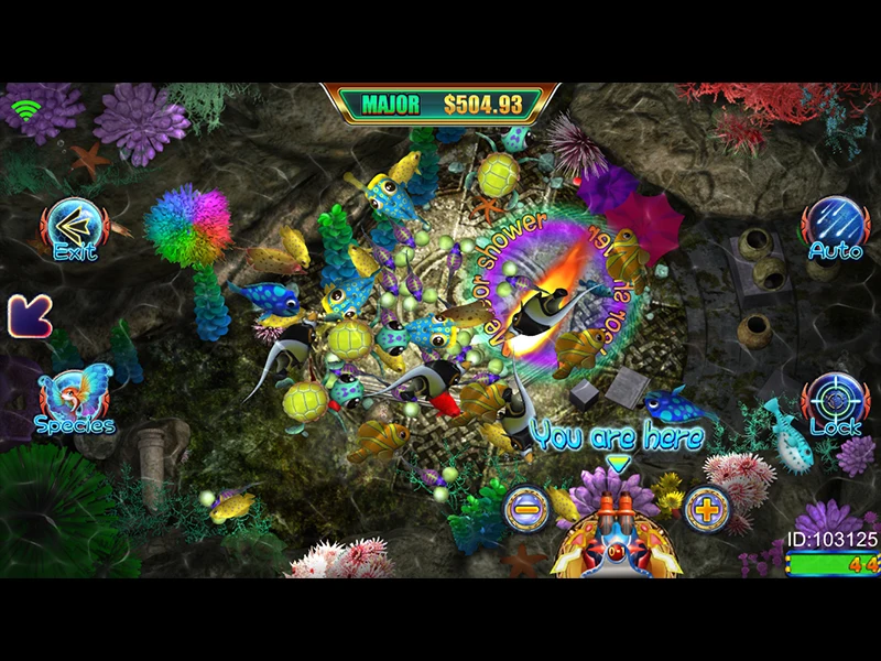 High Profit fish game video machine shooting ocean monster fishing game machine for sales