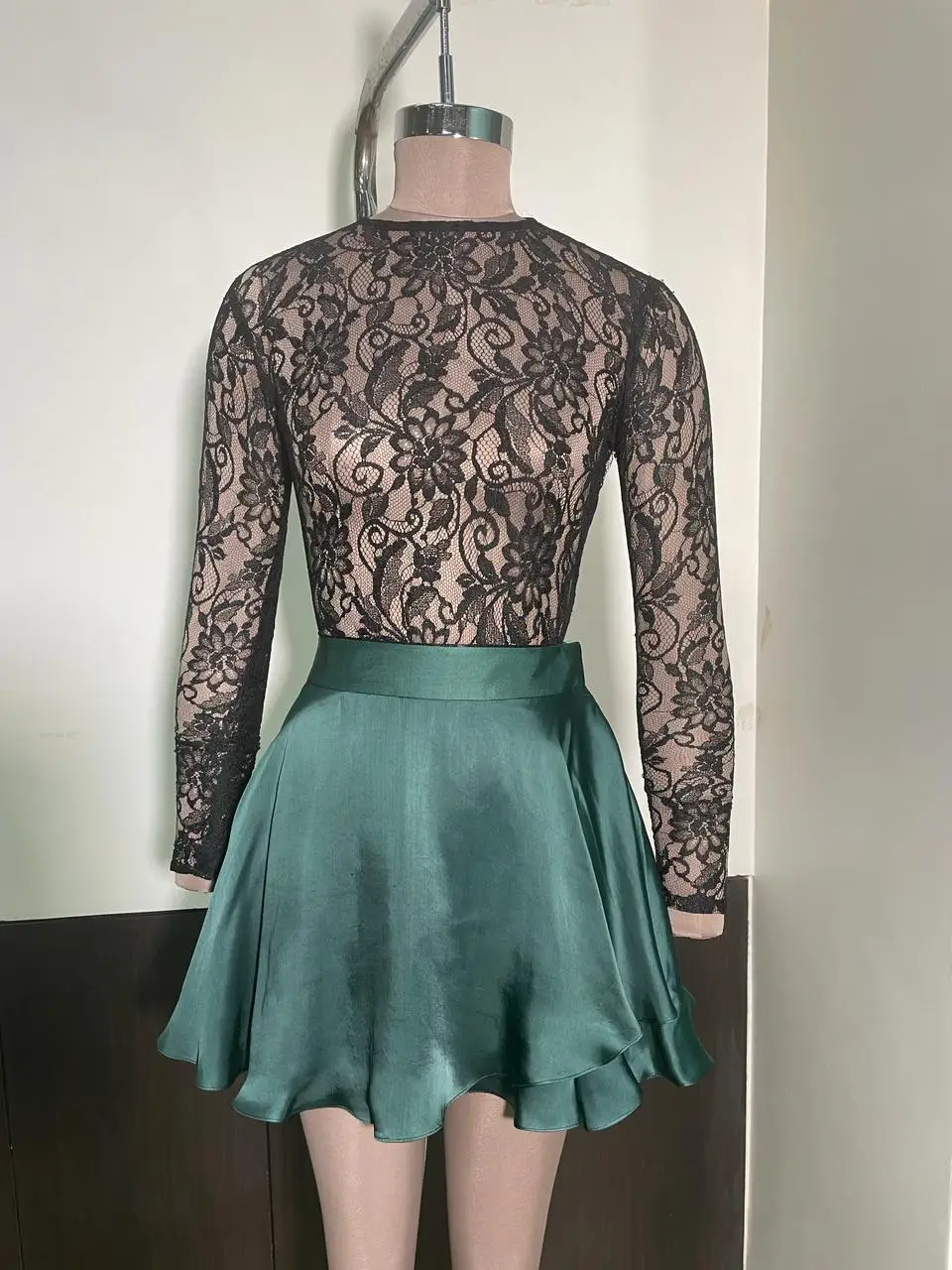 Bottle Green Mini Skirt For Women Casual Party Formal Evening Cocktail Wear Skirts