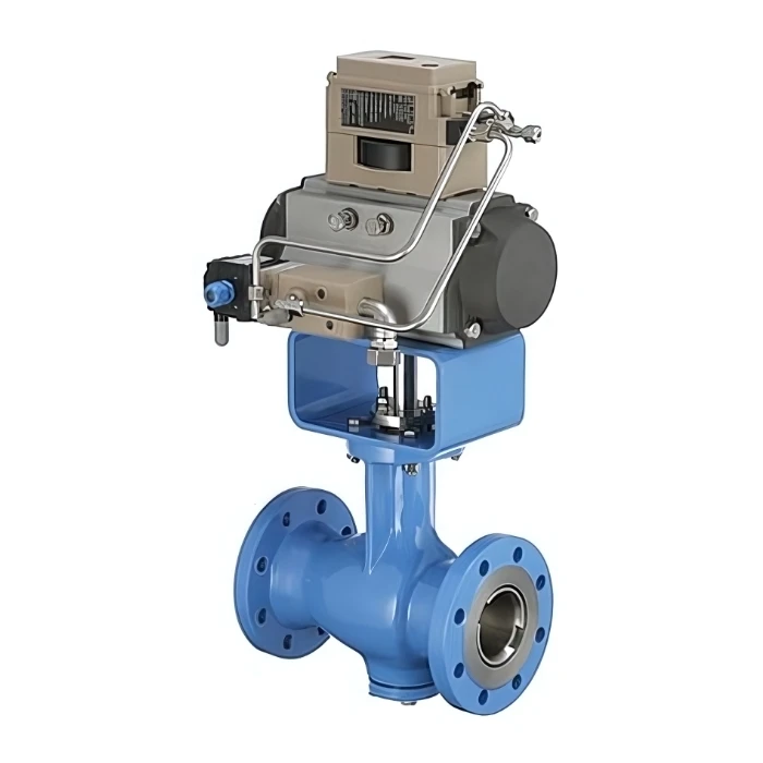 Samson DVGW AT Pneumatic ANSI Rotary Plug Valve with Integrated Pressure Regulation for Precision Control