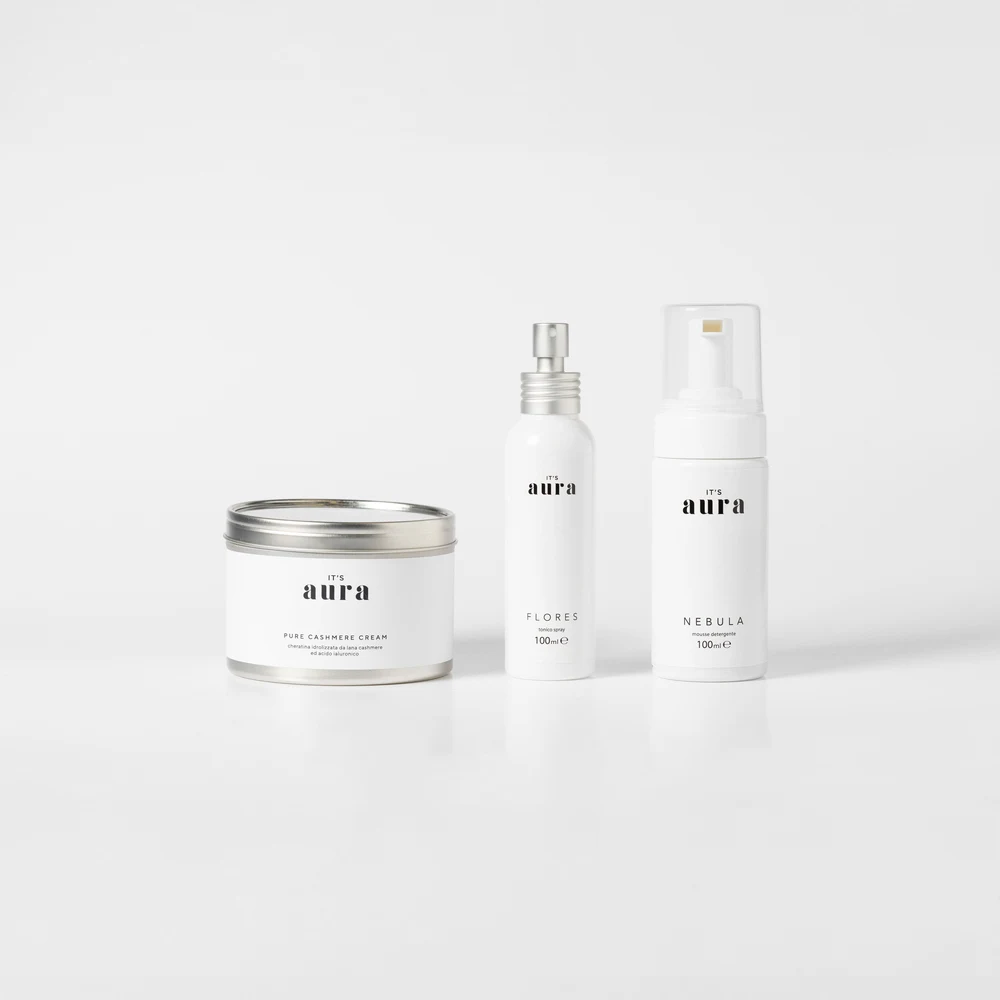 High Quality Box Complete Skincare Set with Cleansing Mousse 100ml, Tonic Spray 100ml & Anti-Age Face Cream 50ml