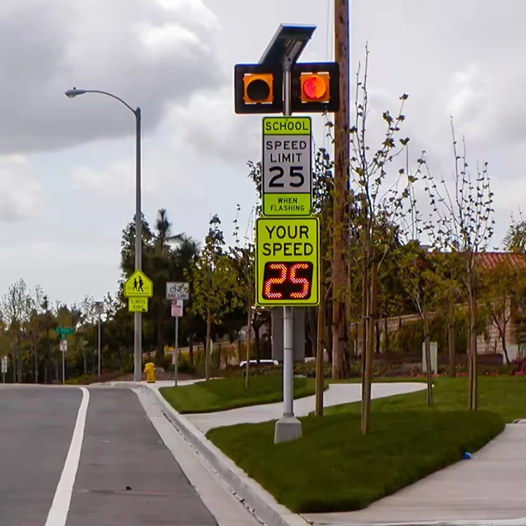 High Cost-effectiveness Solar Powered Vehicle Speed Limit Sign Camera Capture Recognition License Plate Display radar Detector