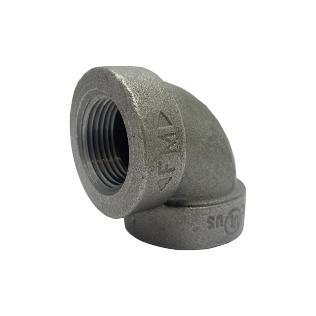 FM UL Approved Cast Iron Pipe Fittings ASTM A126 Fig 3351R Reducing 90 Degree Elbow