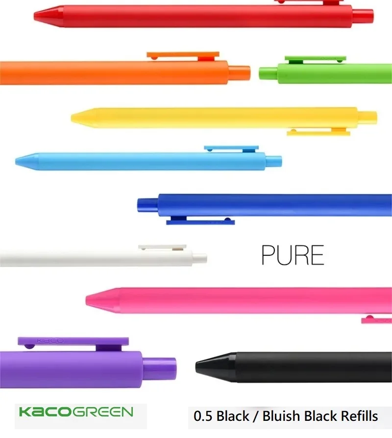 Kaco Pure Stationery Office Printing Logo Plastic Pen (0.5mm Ink)