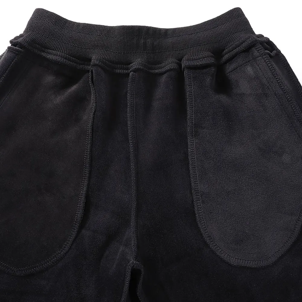 Winter Zip Pockets Thick Warm Fleece Sweatpants Men Joggers Sportswear Casual Track Pants Male Plus Size Thermal Trousers 8XL