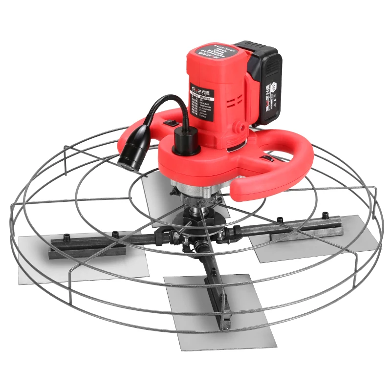 38cm Hand Held Wall Troweling Machine Handle Electric Mini Power Trowel Grinding Plate